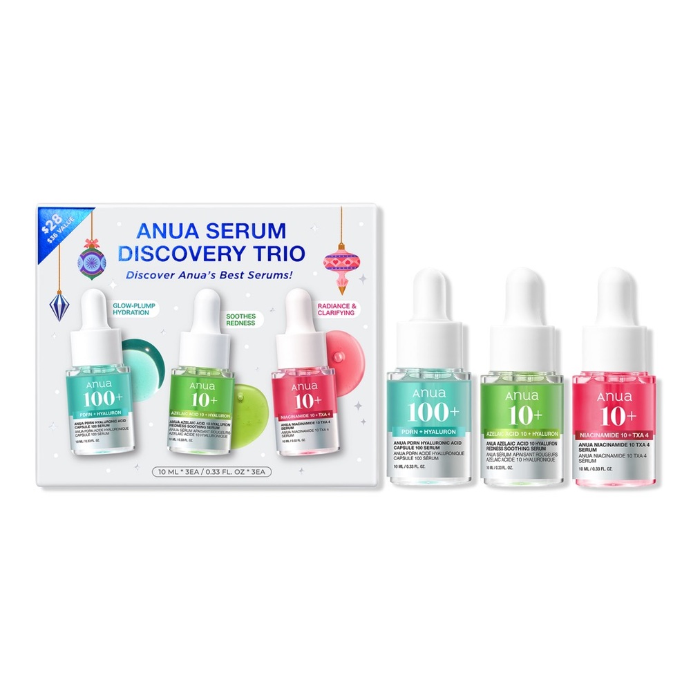 🎀 ANUA Serum Minis Trio Box 🗃️ YesStyle Exclusive (3 x 10 mL) ✨